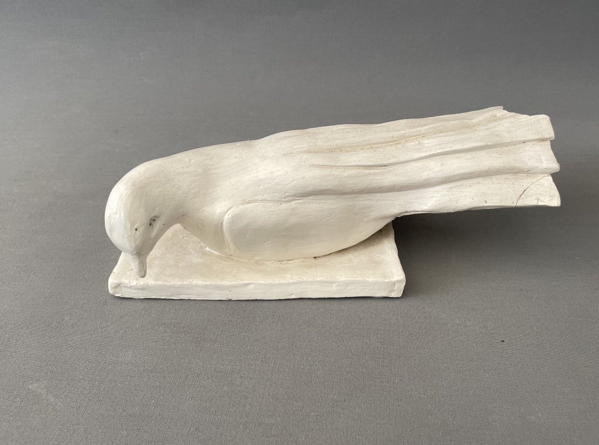 Dove, Plaster Sculpture, Pm Monogram-photo-5