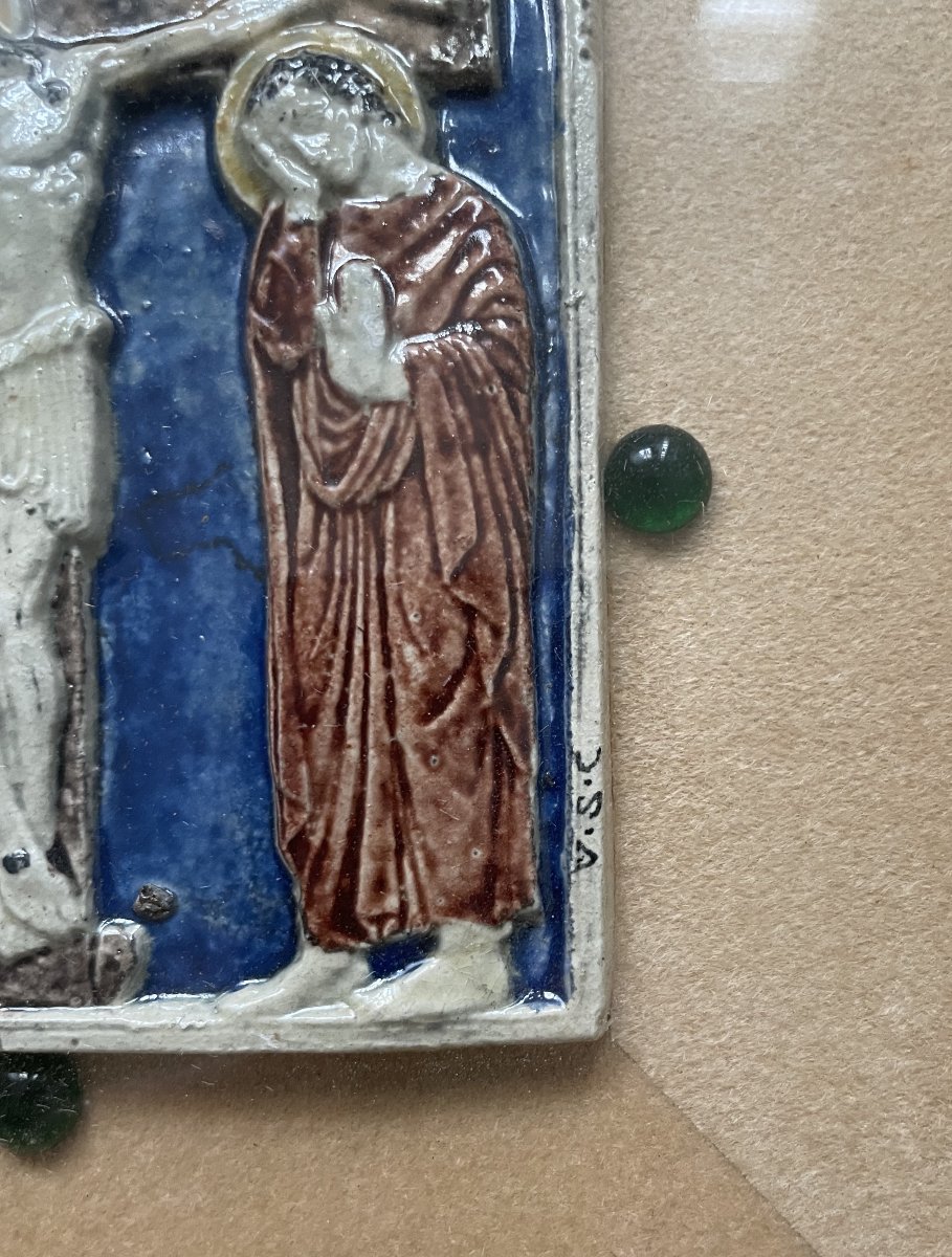 Henri Dropsy, Christ On The Cross, Ceramic-photo-4