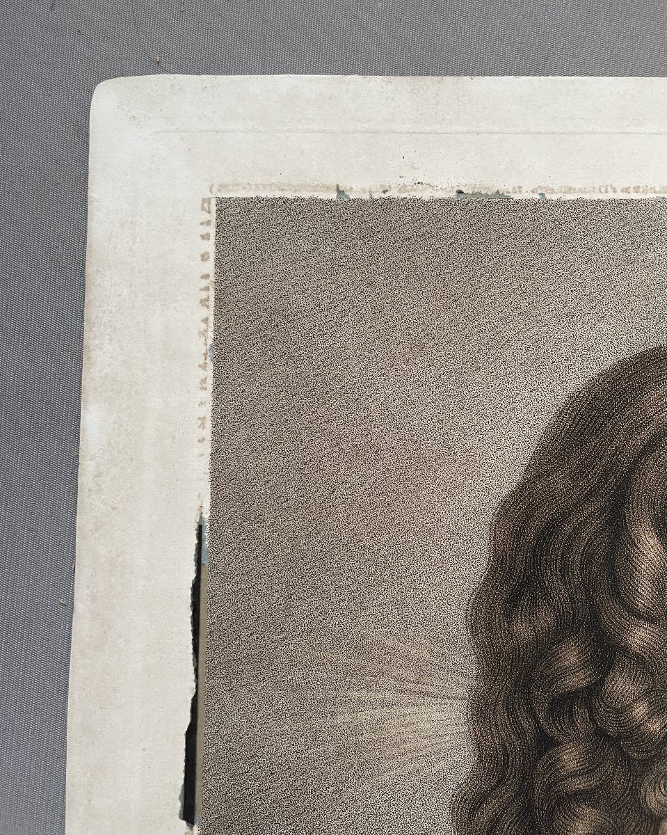 Portrait Of Jesus Christ, Engraving After Titian-photo-3