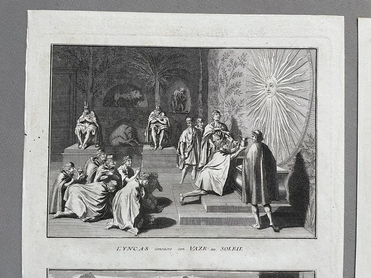 Bernard Picart, Pérou, Fête du Soleil, deux gravures -photo-2