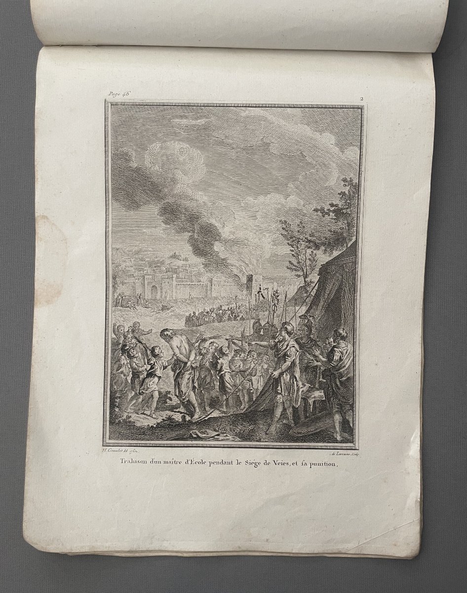 Histoire romaine, recueil de 17 gravures -photo-3