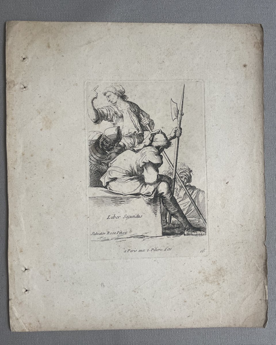 Suite de 14 gravures d'après Salvator Rosa-photo-2