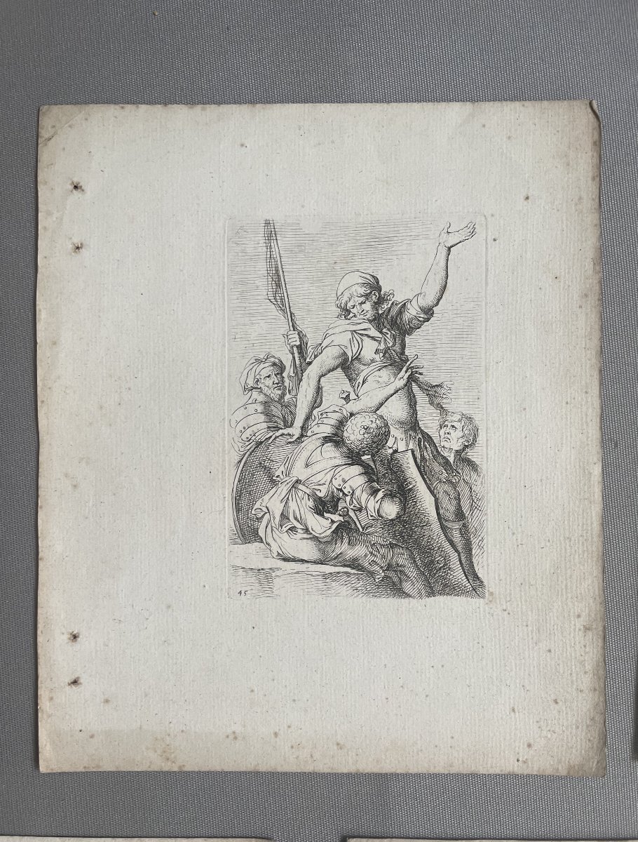 Suite de 14 gravures d'après Salvator Rosa-photo-5