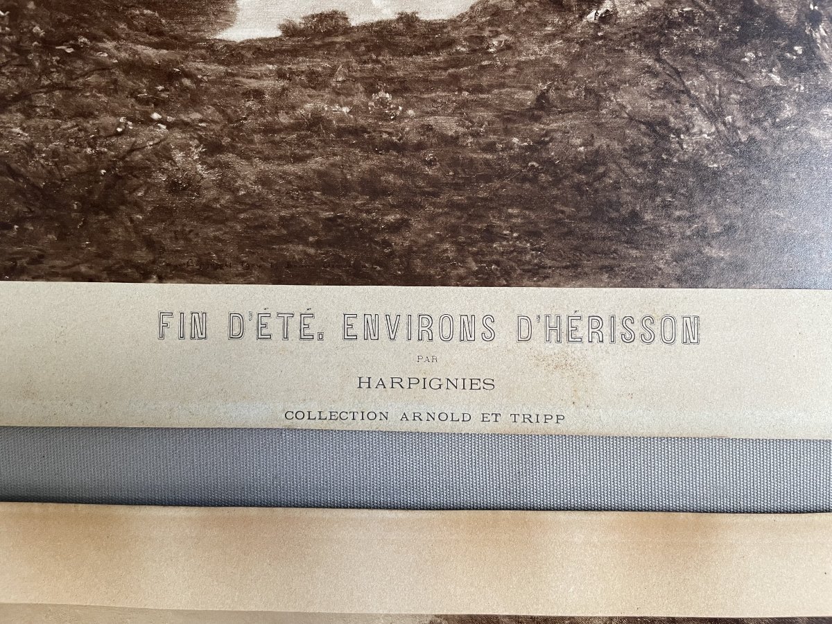 Henri Joseph Harpignies, Two Photographs Signed And Dedicated By The Artist-photo-3