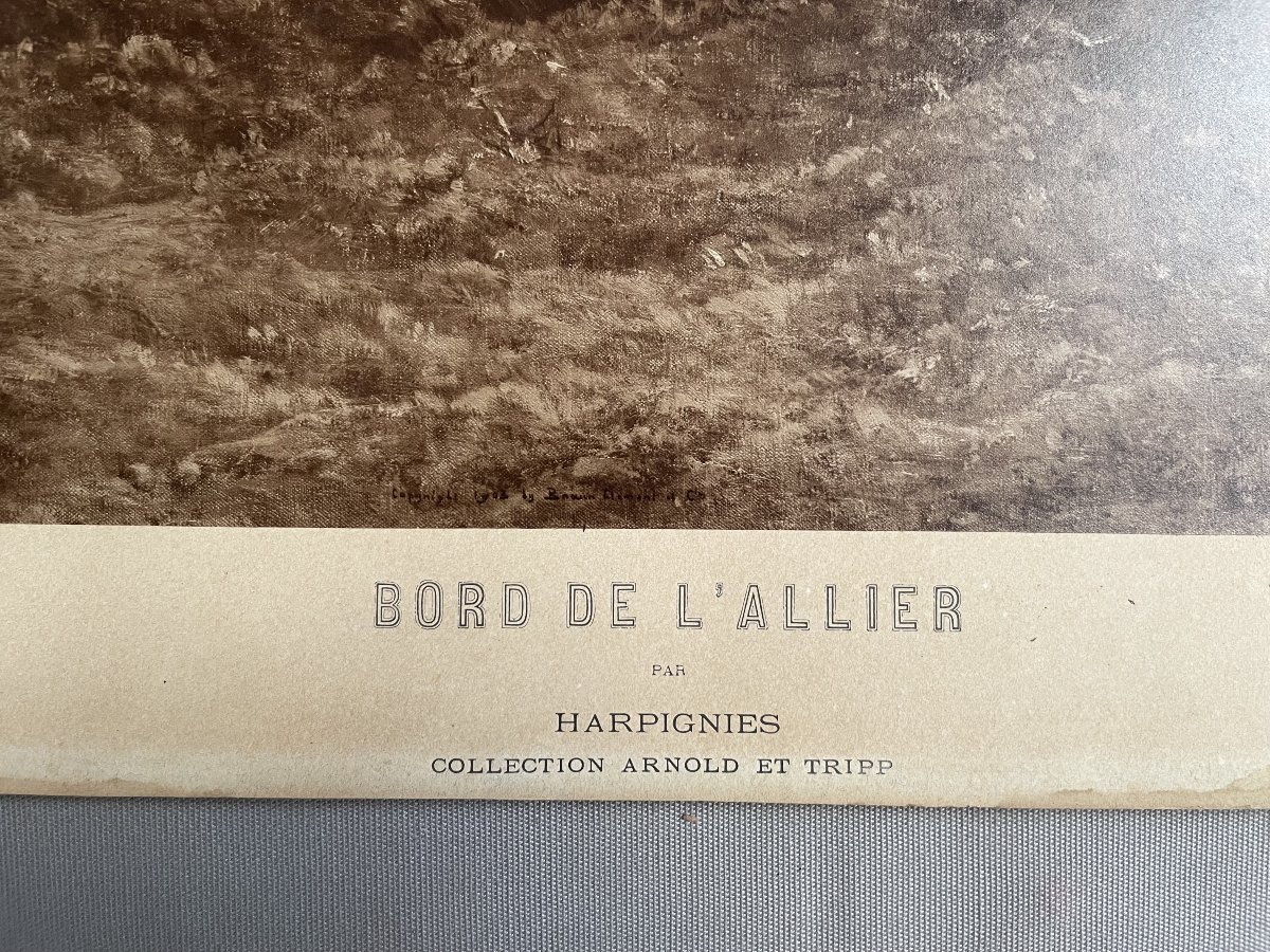 Henri Joseph Harpignies, Two Photographs Signed And Dedicated By The Artist-photo-2