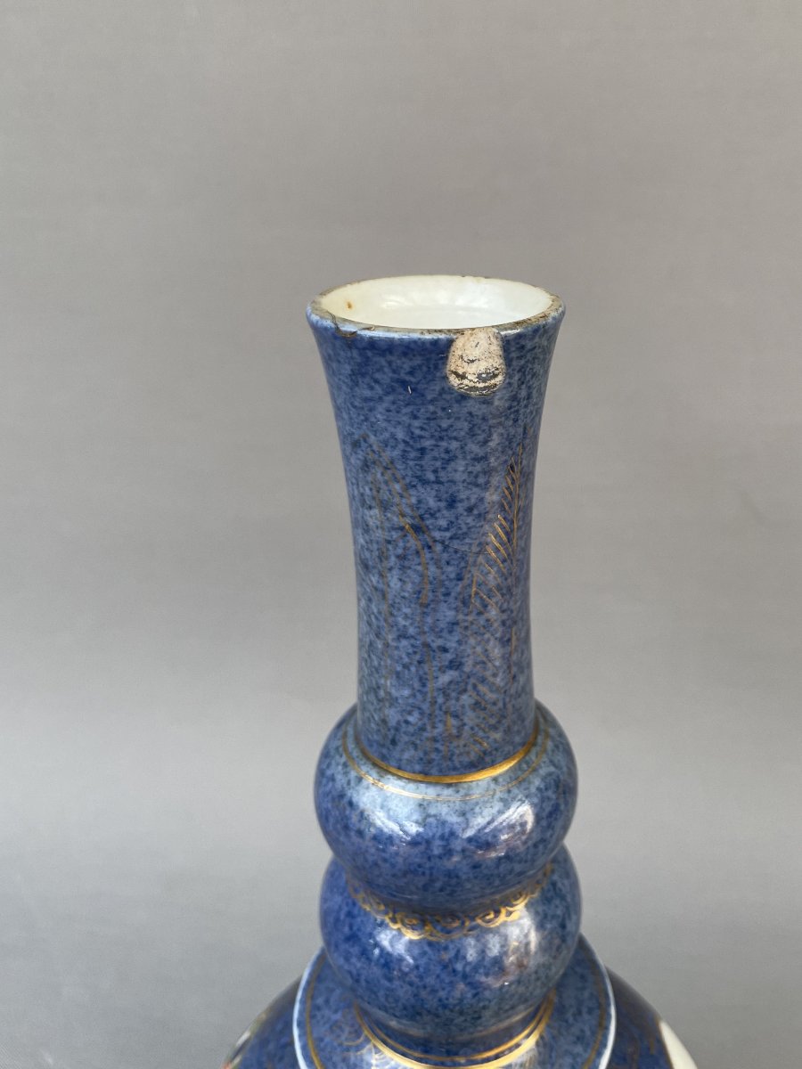 Vase en porcelaine peint à décor d'animaux, Chine, XVIIIe-photo-4