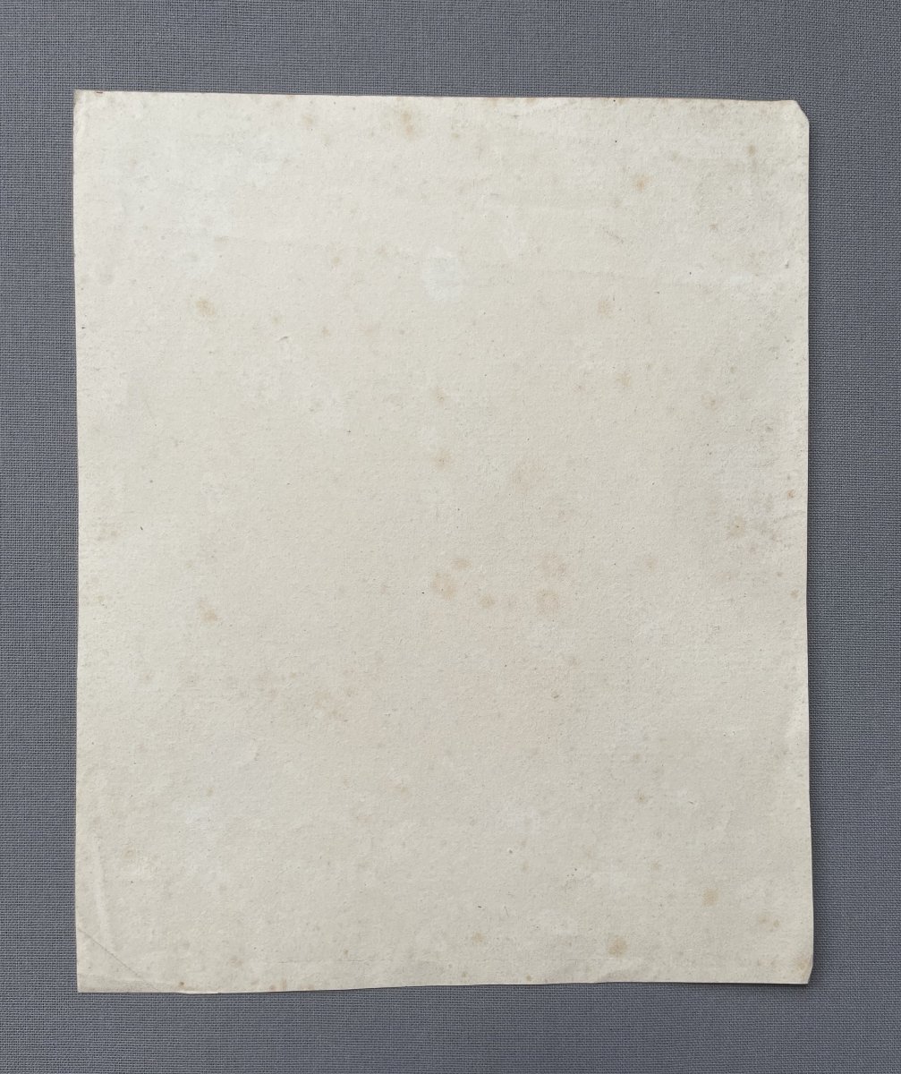 Young Oriental Woman, Monogrammed Drawing Dated 1832-photo-4