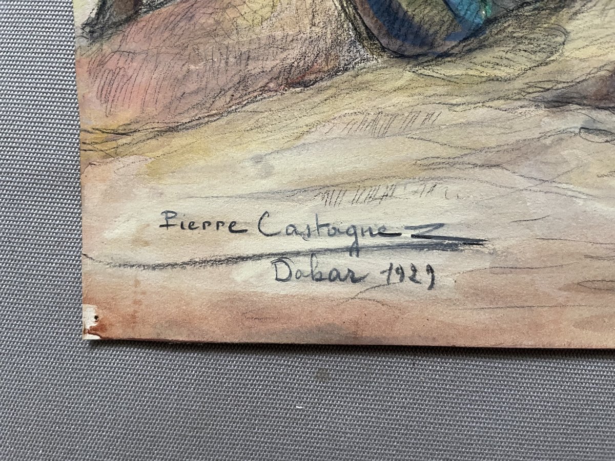 Pierre Castagnez, plage à Dakar-photo-3