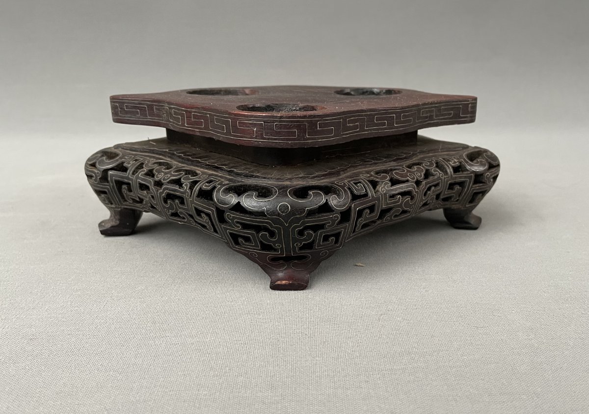 Mahogany Base, China, 19th Century-photo-2