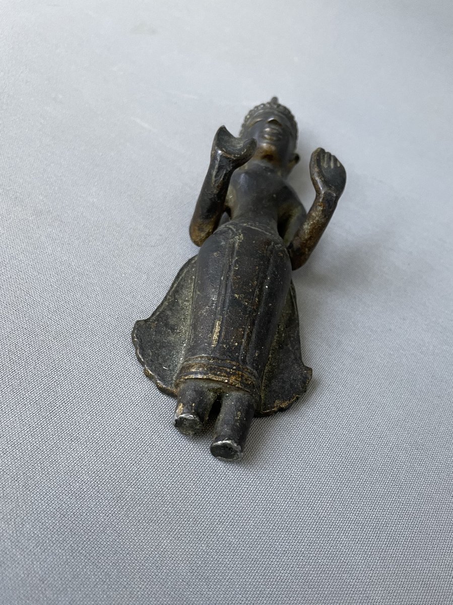 Bouddha en bronze, Asie du Sud Est, XVIIIe ou avant-photo-3