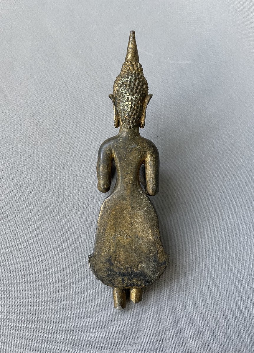 Bouddha en bronze, Asie du Sud Est, XVIIIe ou avant-photo-4