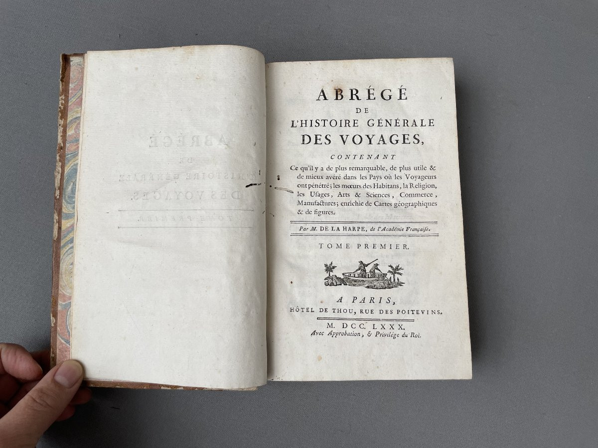 M. De La Harpe, Summary Of The General History Of Travel, 1780, 21 Volumes-photo-3