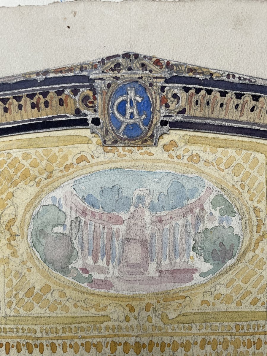 Projet de décor de théâtre, aquarelle-photo-4