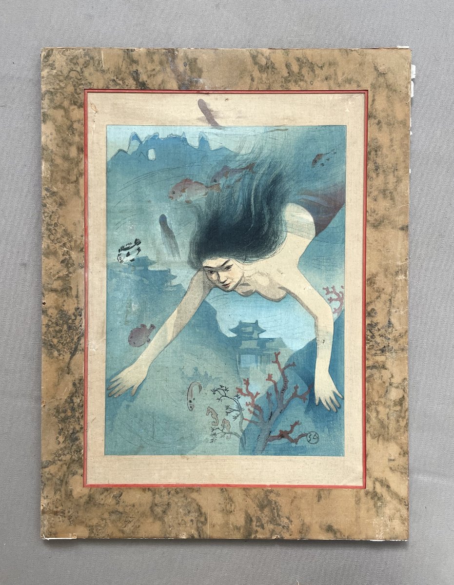 Hiromitsu Nakazawa, Mermaid, Japanese Print-photo-2