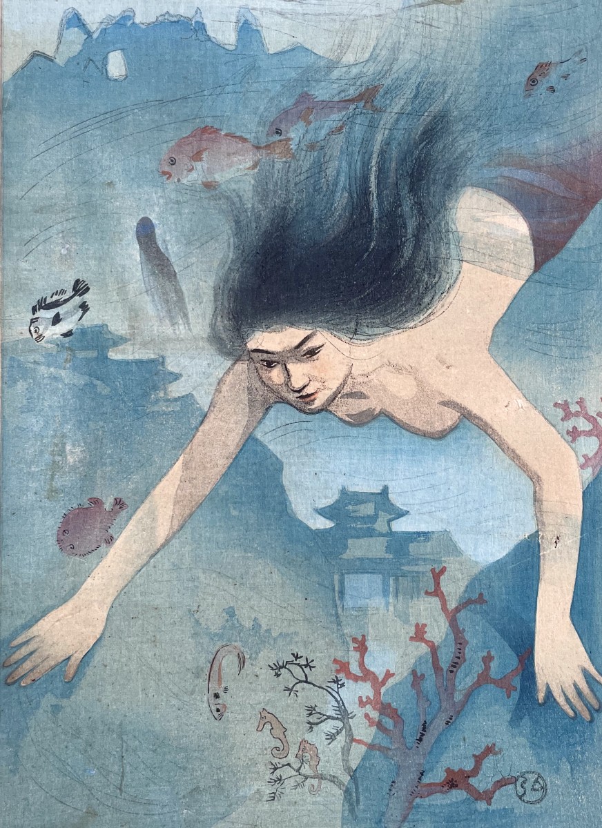 Hiromitsu Nakazawa, Mermaid, Japanese Print
