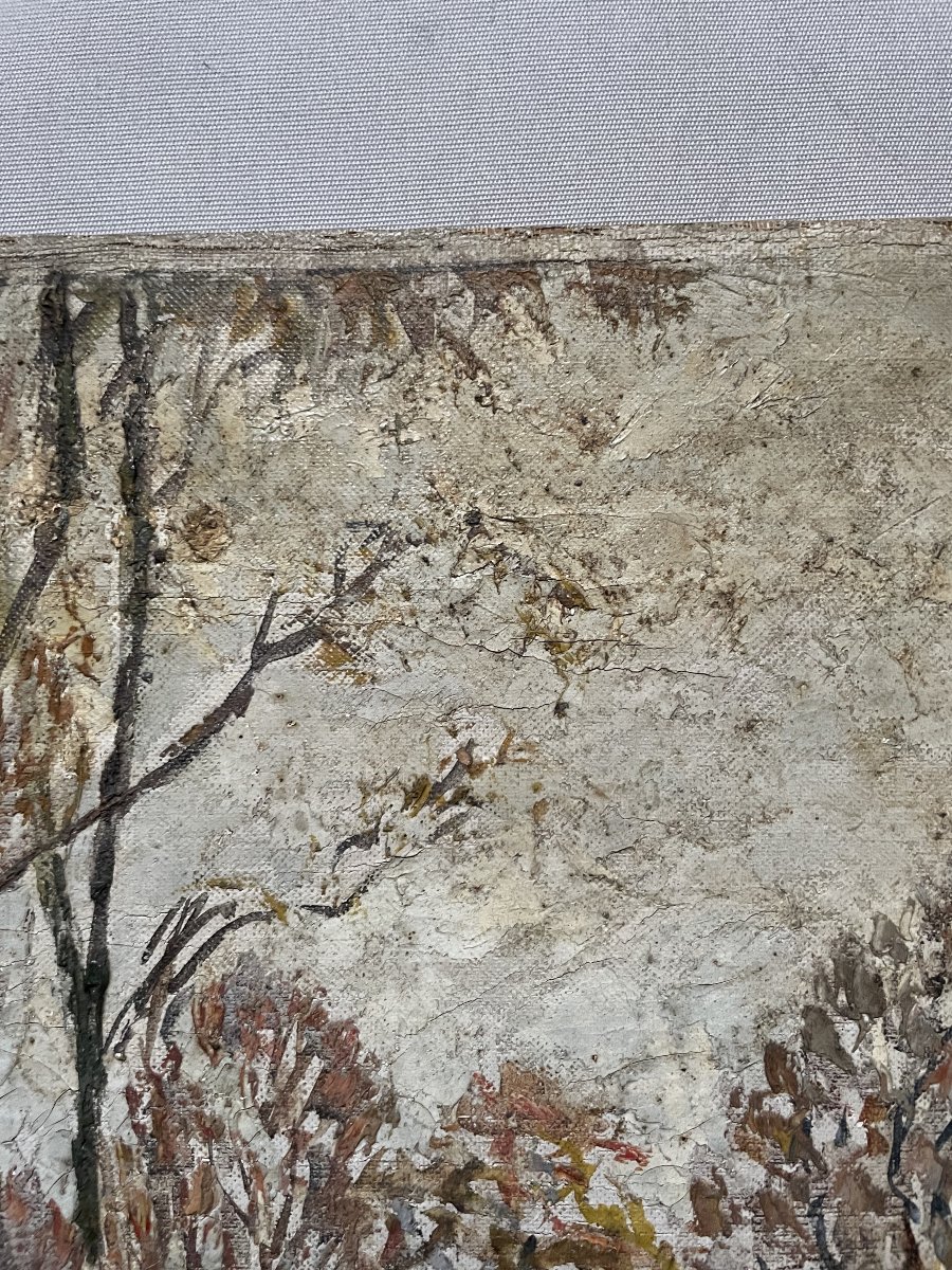 Fernand Laval, Chasse à courre, Huile sur toile-photo-3