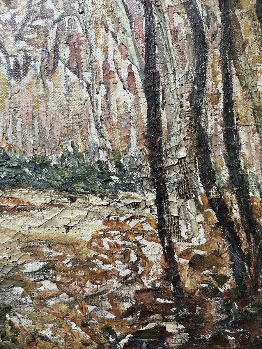 Fernand Laval, Chasse à courre, Huile sur toile-photo-6