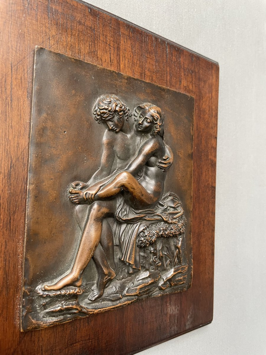 Le tireur d'épine, haut relief en cuivre-photo-2