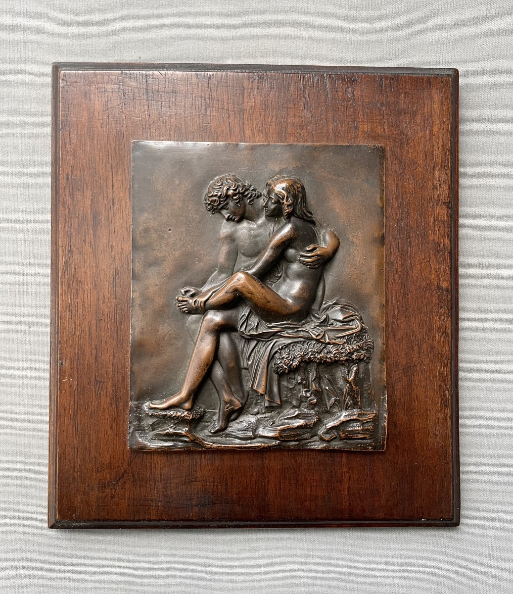 Le tireur d'épine, haut relief en cuivre