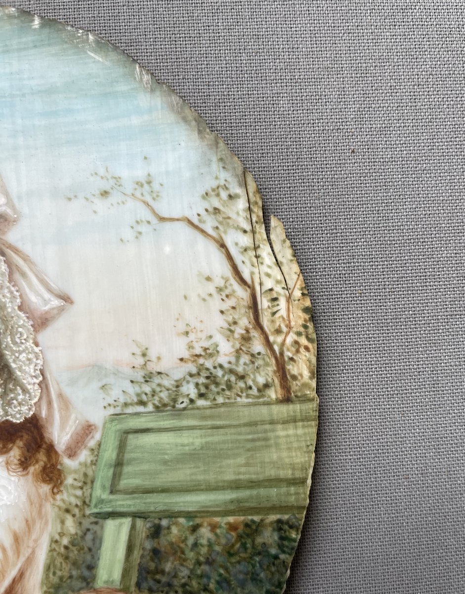 Jeune harpiste, grande peinture miniature-photo-3