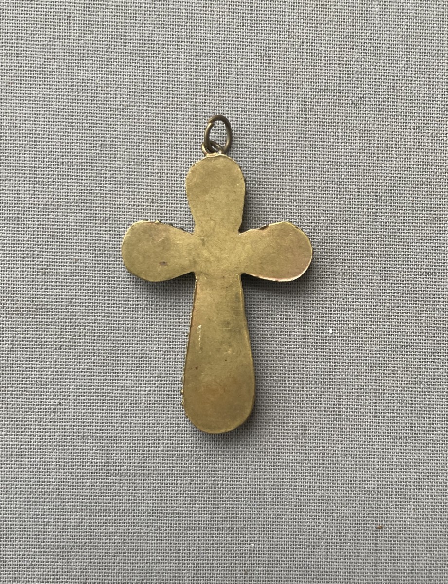 Pendant, Micro Mosaic Cross-photo-2