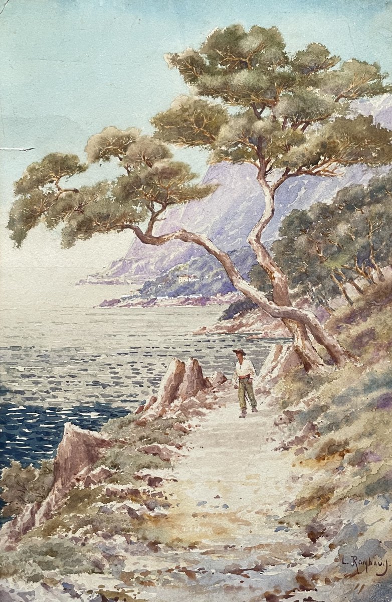Louis Rambaud, Walker On The Mediterranean Coast-photo-2