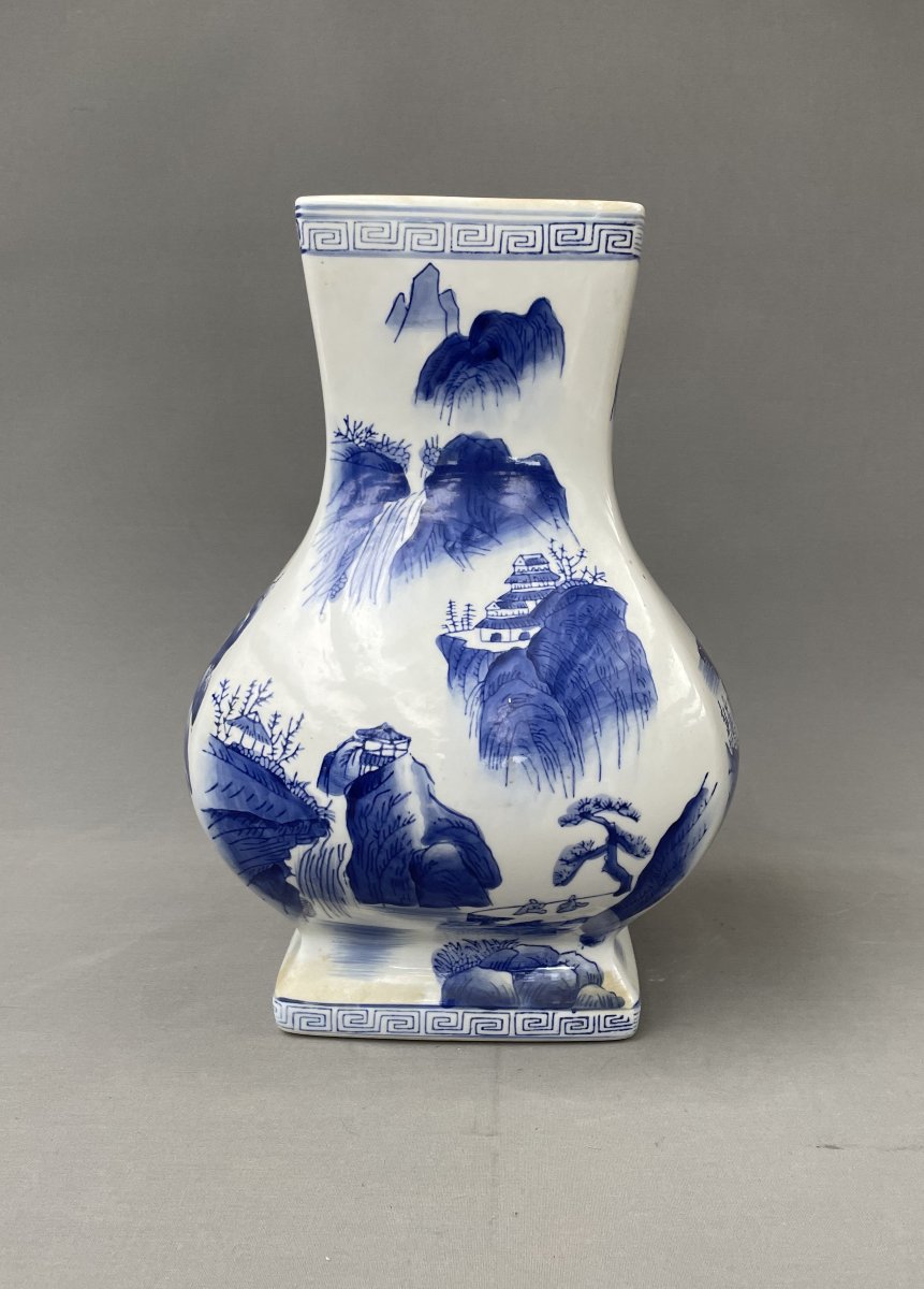 Large Porcelain Vase, China, 20th Century-photo-4