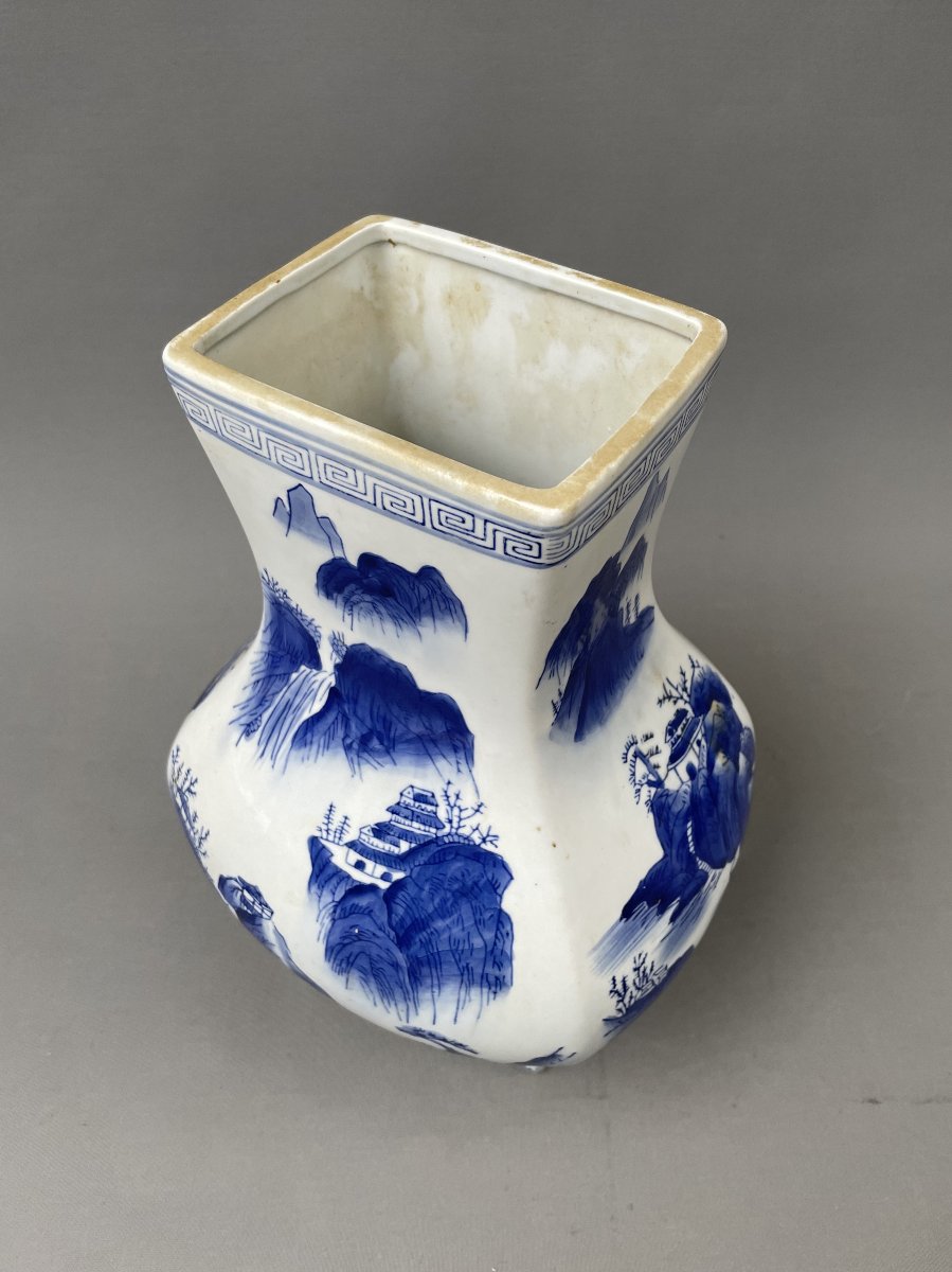 Large Porcelain Vase, China, 20th Century-photo-3
