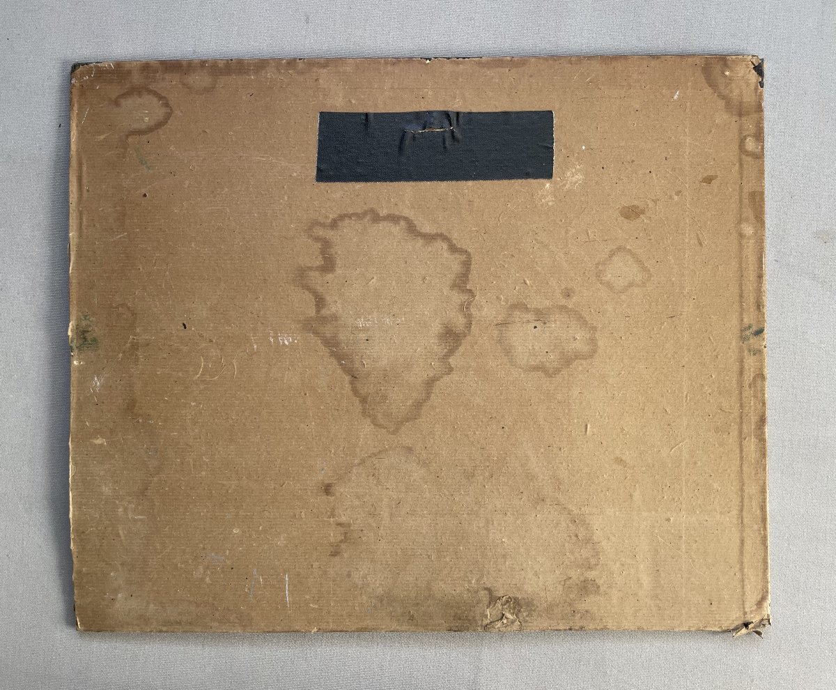 African Village, Oil On Canvas, Signature To Be Identified-photo-6
