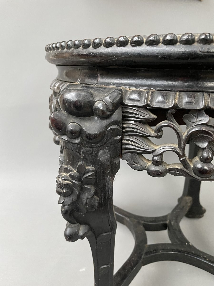 Late 19th Century Pedestal Table, China Or Vietnam-photo-1
