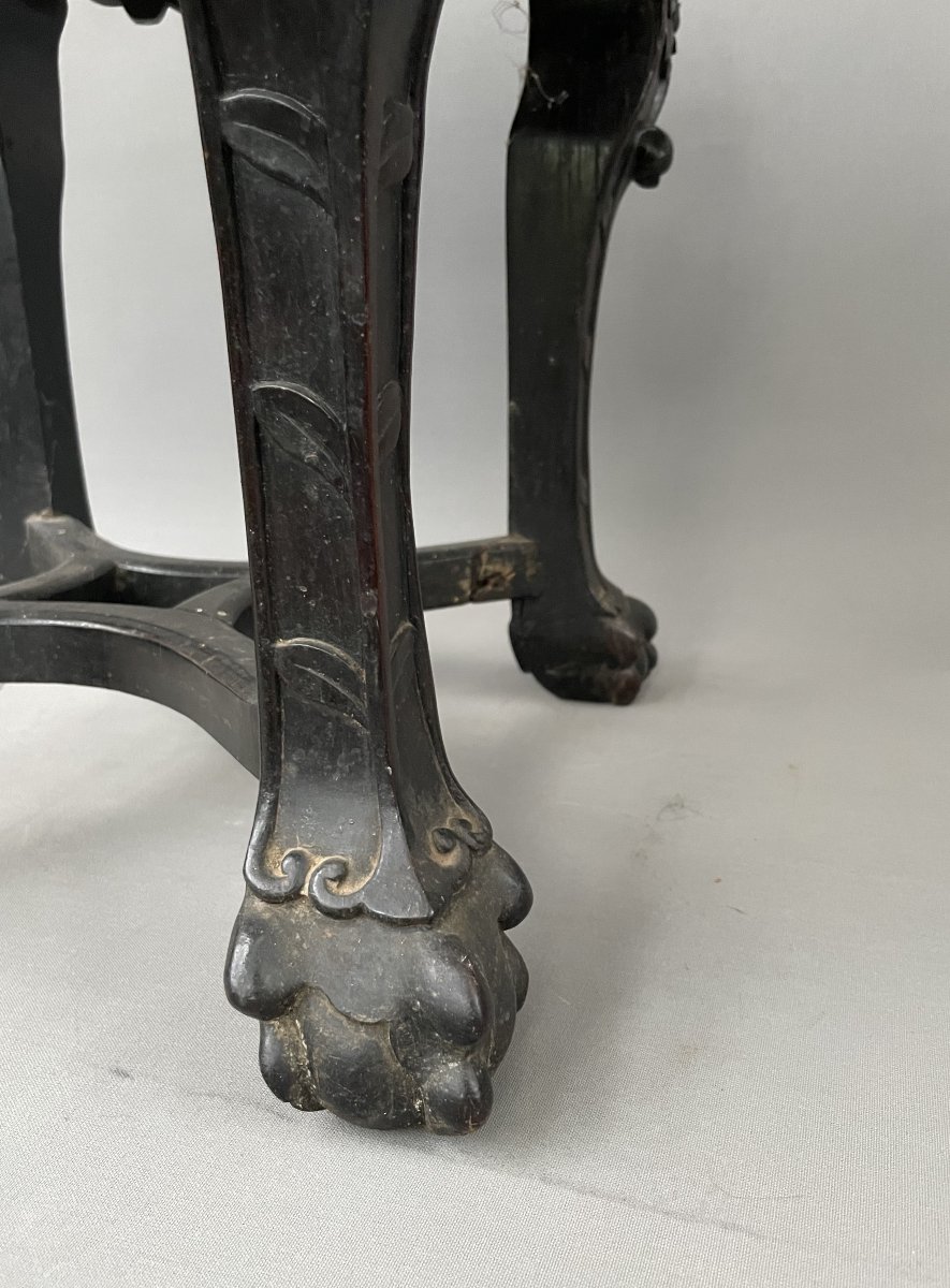 Late 19th Century Pedestal Table, China Or Vietnam-photo-3