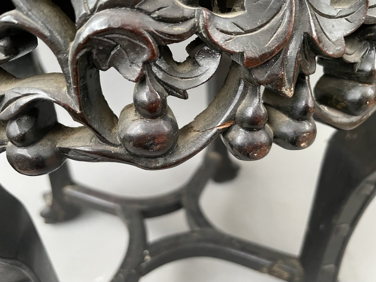 Late 19th Century Pedestal Table, China Or Vietnam-photo-4
