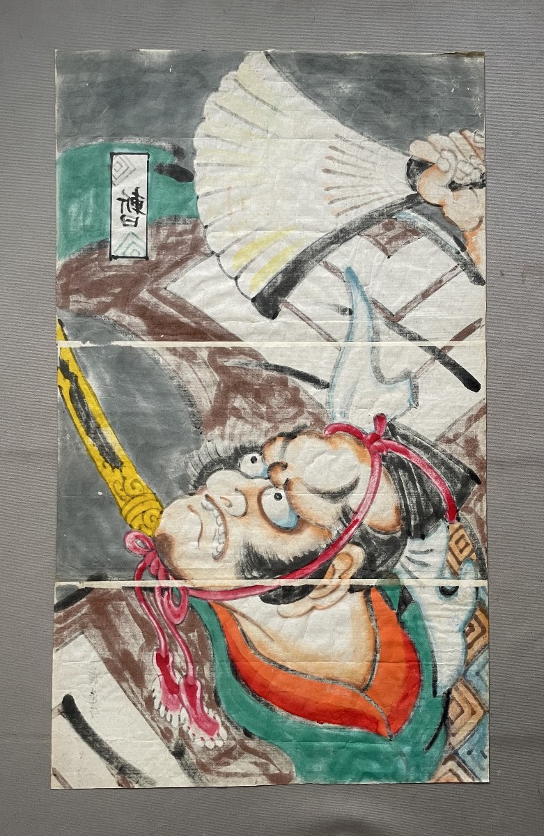 Samurai, Painting On Tissue Paper, Japan-photo-1