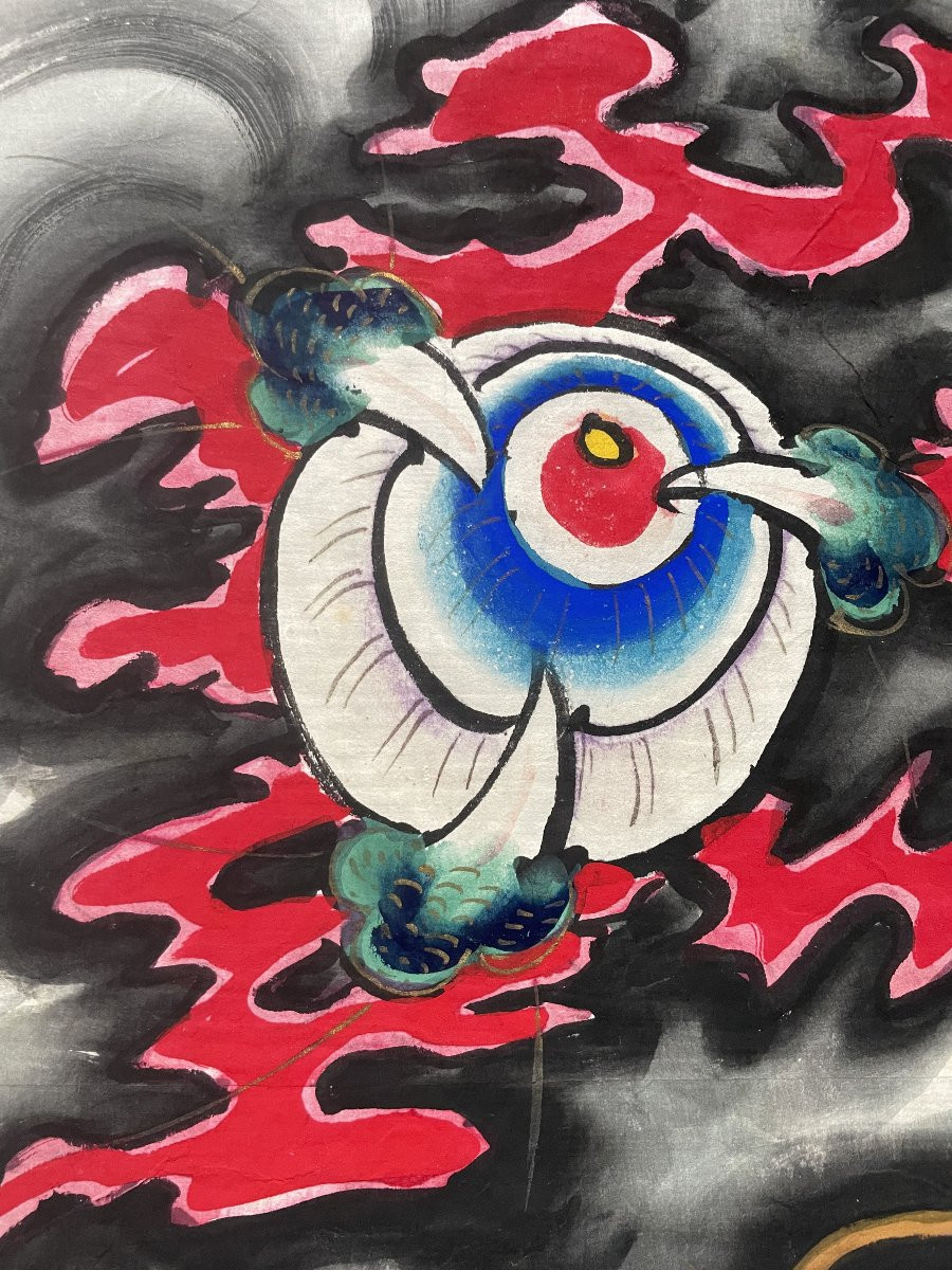 Dragon, Painting On Tissue Paper, Japan -photo-4