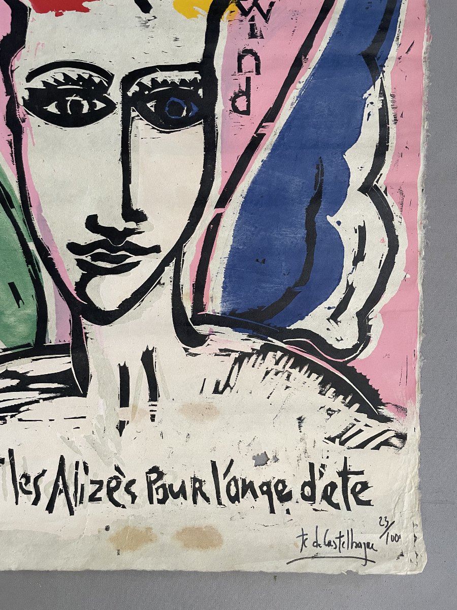 Jean-Charles De Castelbajac, Kazé Wind, Lithographie-photo-2