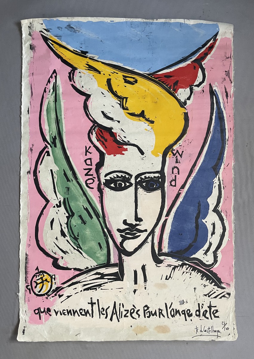 Jean-Charles De Castelbajac, Kazé Wind, Lithographie