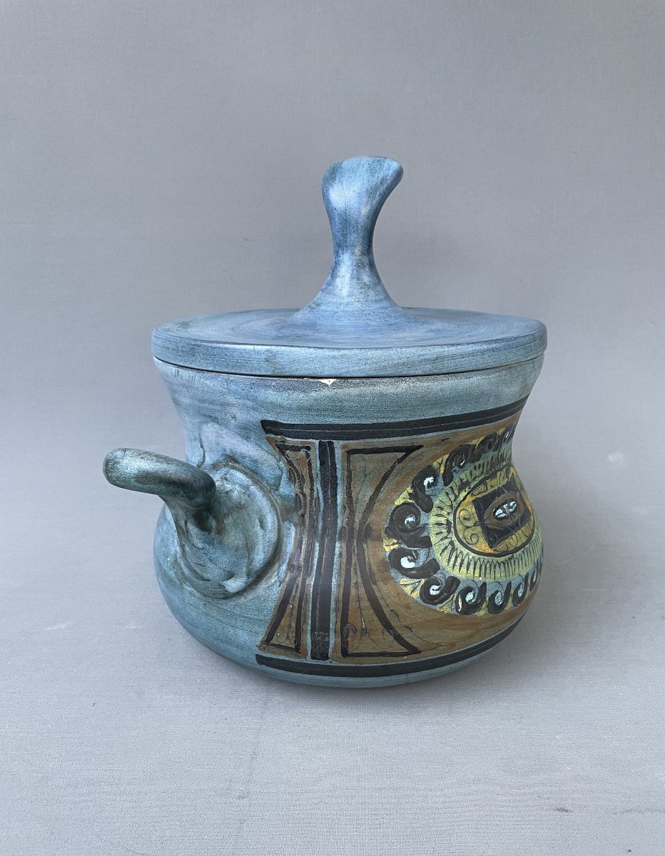Jean De Lespinasse, Covered Ceramic Pot-photo-3