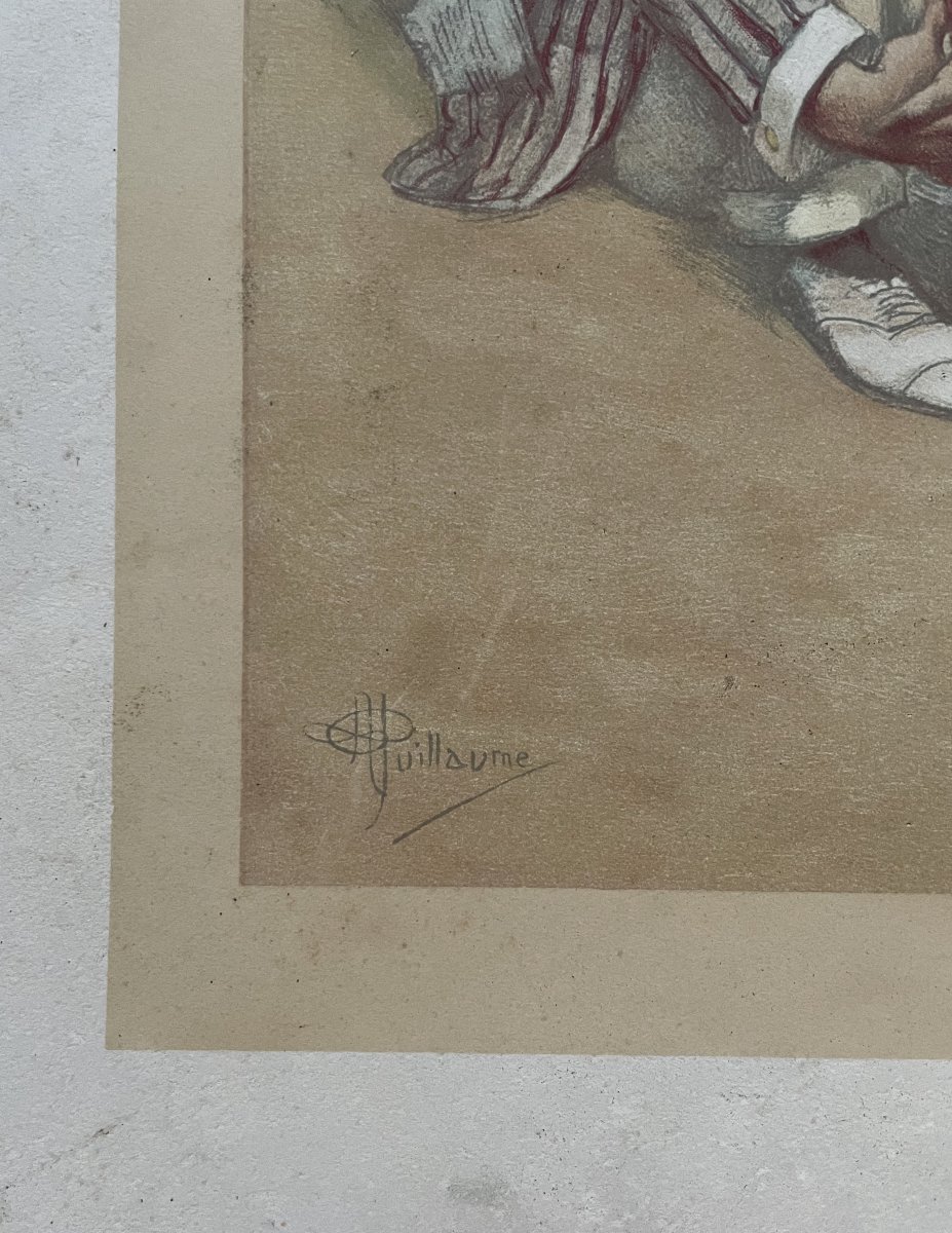 Lithographie humoristique d'après Albert Paul Guillaume-photo-3