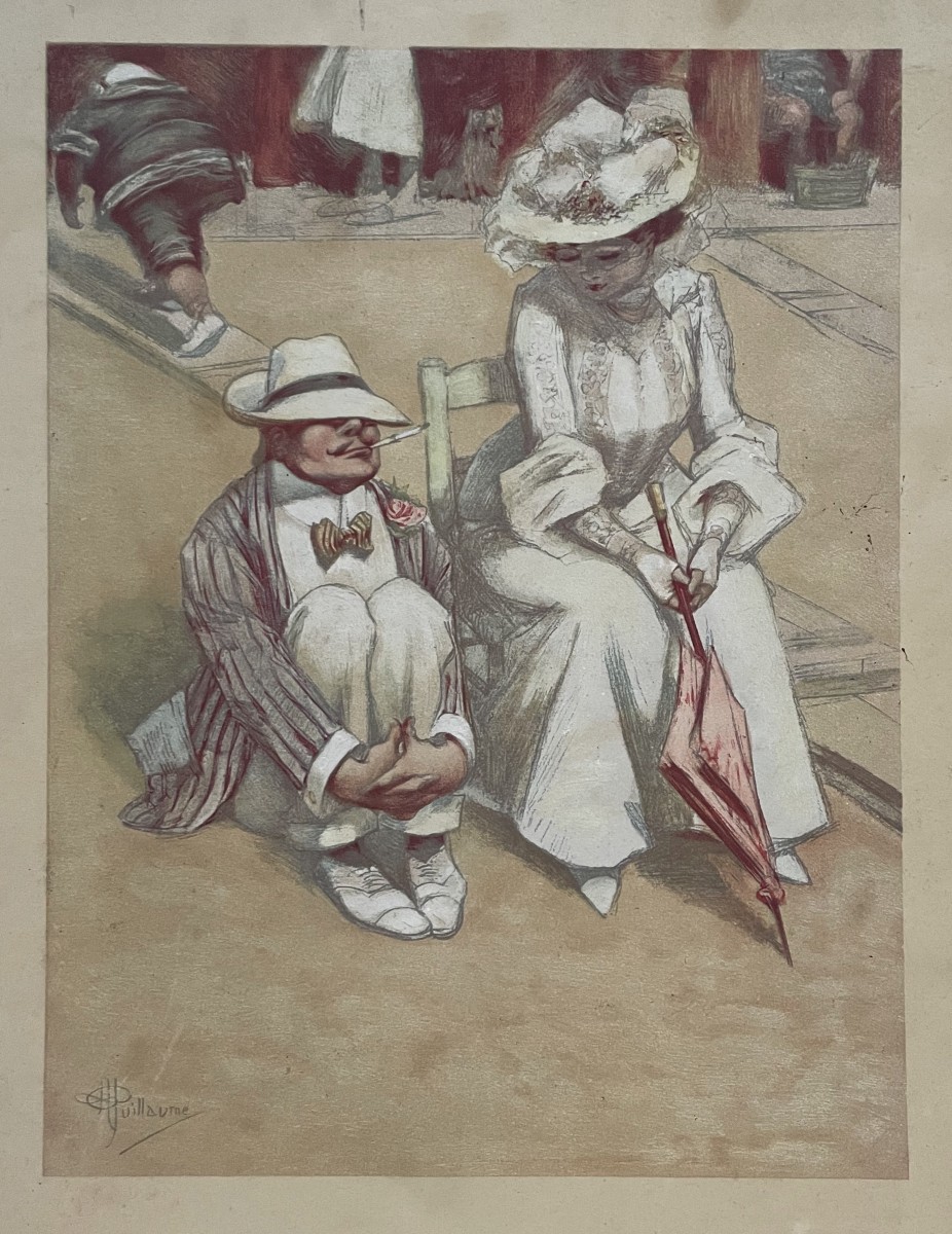 Lithographie humoristique d'après Albert Paul Guillaume