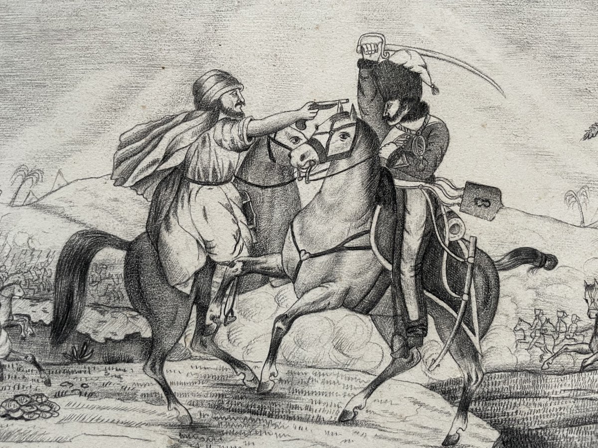 Vie et mort du cheval, quatre dessins signés J. Baulot-photo-4