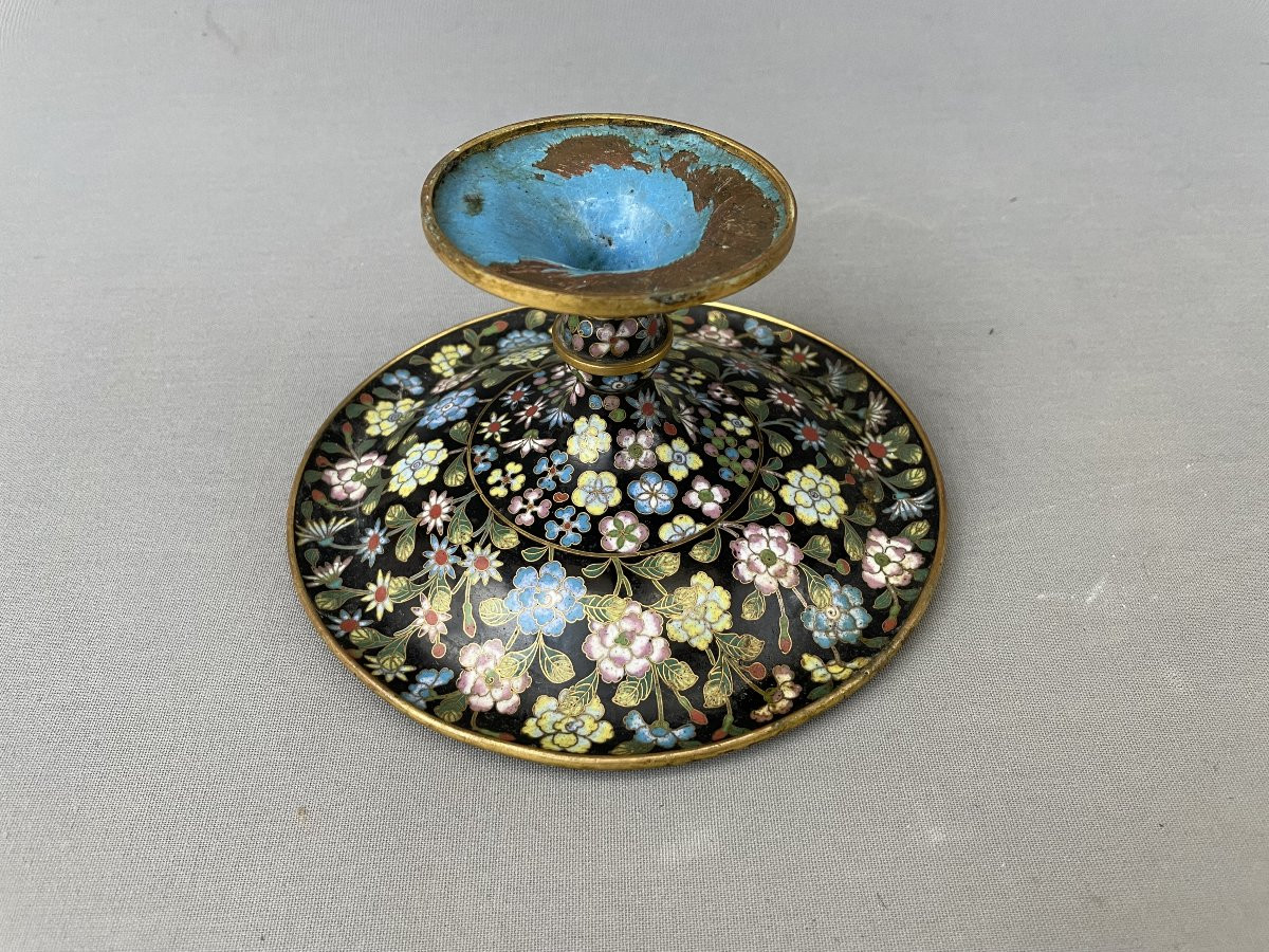 Cloisonné Bowl, China, 19th Century-photo-2
