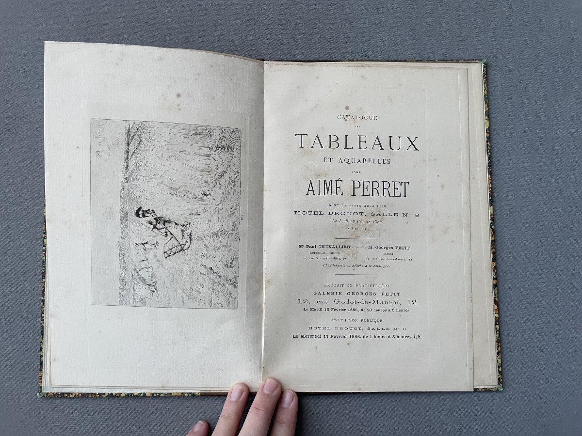 Aimé Perret, la moisson, paire de fusains-photo-7