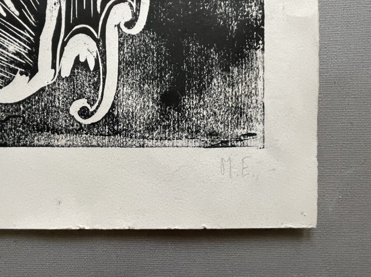 Vénus, gravure, monograme M.E-photo-3