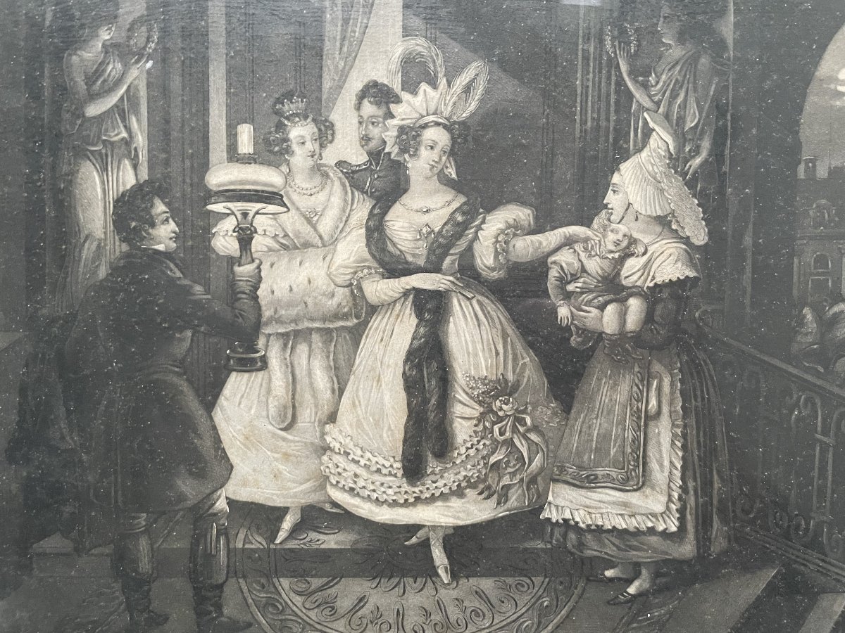 The Departure For The Ball And The Return From The Ball, A Pair Of Engravings-photo-4