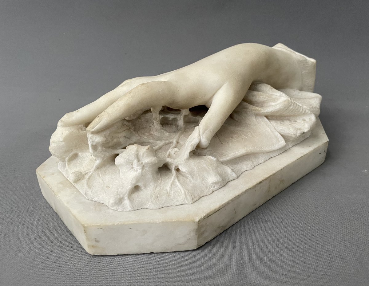 Luigi Pagani, Hand, Marble Sculpture-photo-2