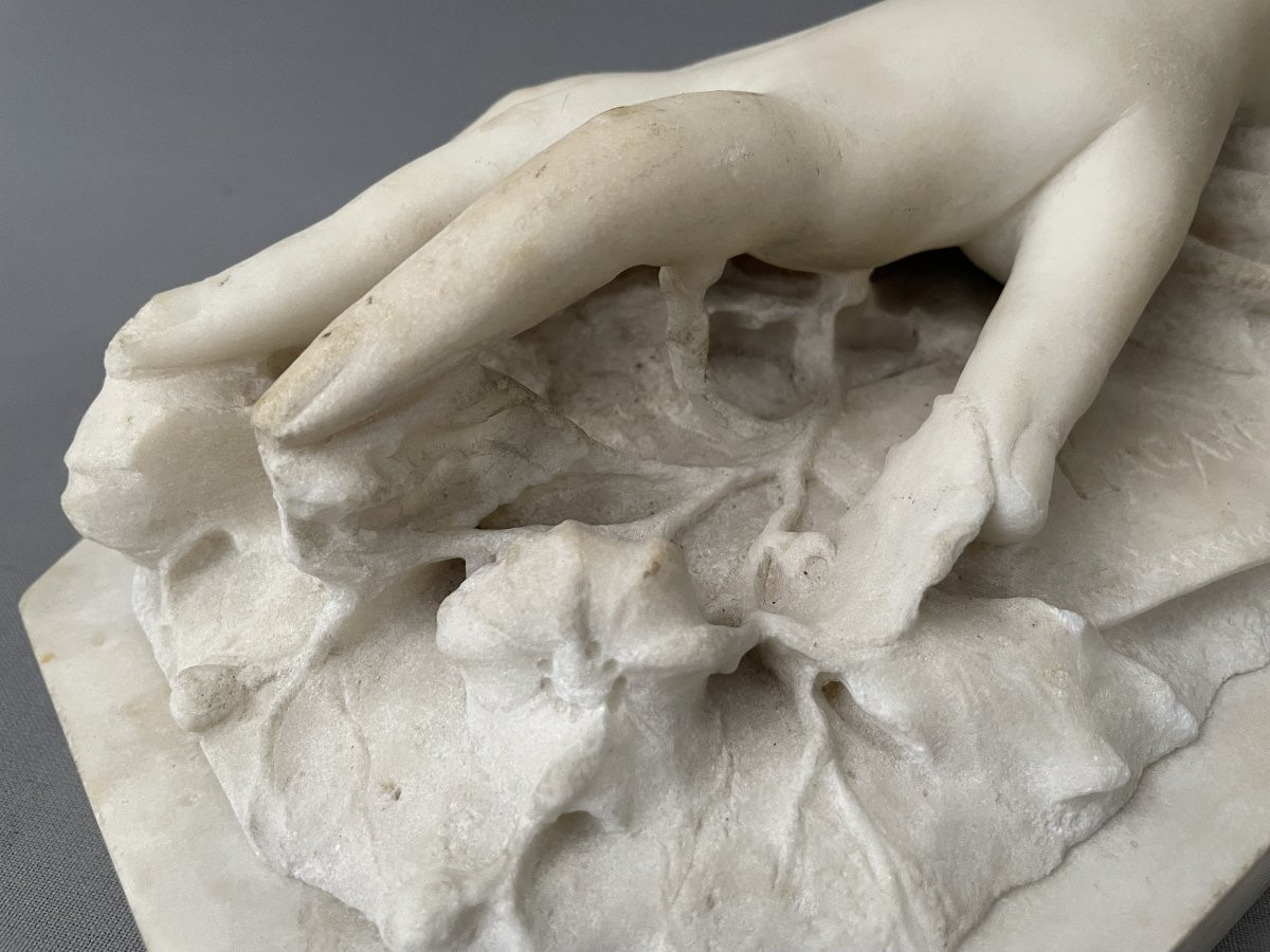 Luigi Pagani, Hand, Marble Sculpture-photo-3