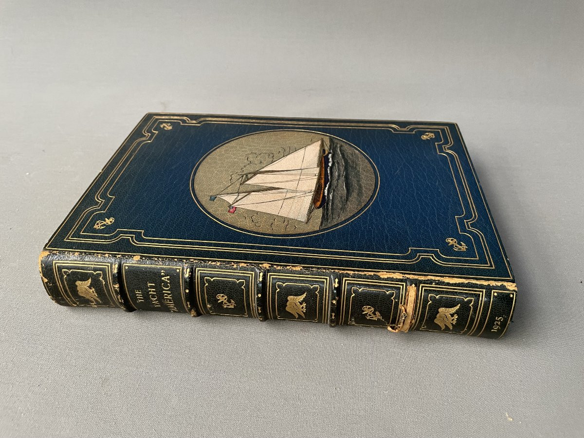 The Yacht America, Copy Signed By The Authors, Bound By Bayntun Bindery-photo-2