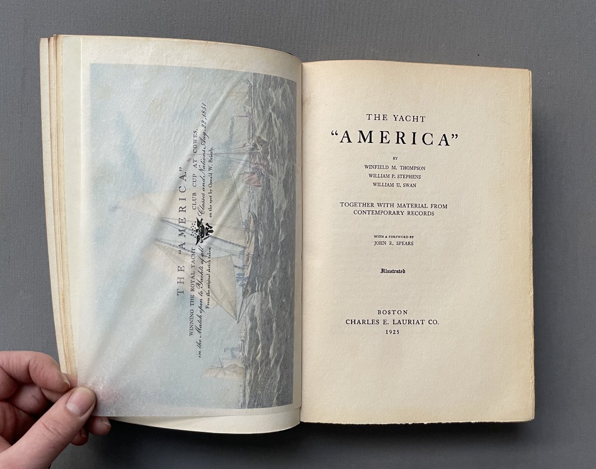 The Yacht America, Copy Signed By The Authors, Bound By Bayntun Bindery-photo-3