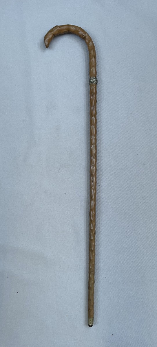 Canne en bois noueux