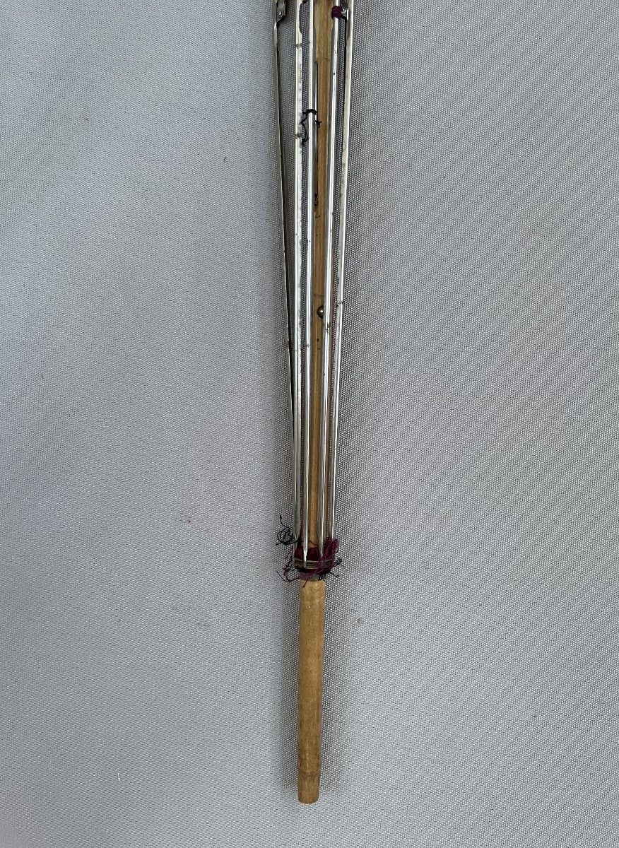 Parapluie à restaurer, le pommeau figurant une tête de tigre-photo-4